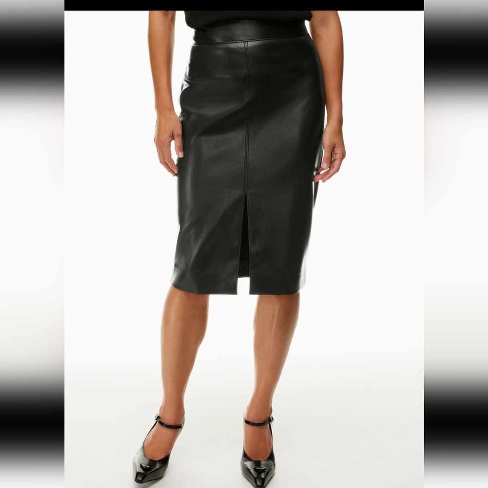 Babton pegu vegan leather skirt
